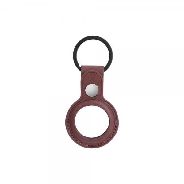 Onsala Apple AirTag Holder Kunstlæder Brun
