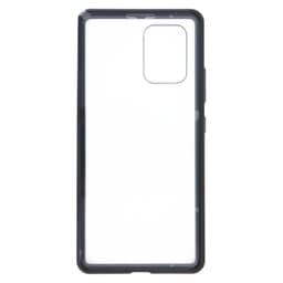 Samsung Galaxy A91 deksel dobbeltsidig herdet glass Svart