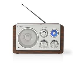 Nedis FM-radio | Bord design | FM | Nettstrøm drevet | Analog | 15 W | IP20 | Brun