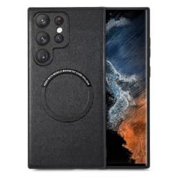 Magnetisk telefonveske i imitert skinn til Samsung Samsung Galaxy S22 Plus