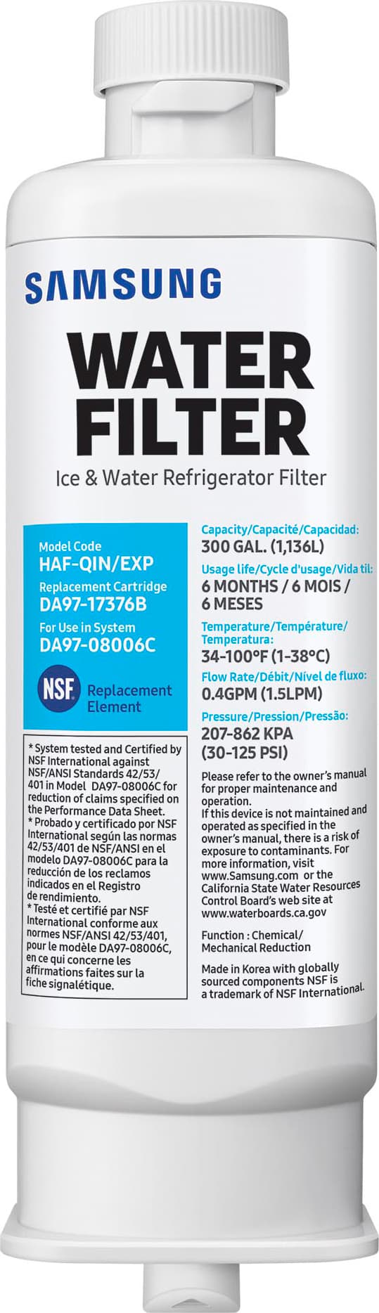 Samsung vannfilter HAF-QIN/EXP