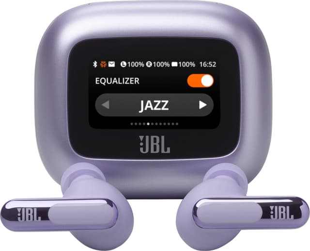 JBL Live Beam 3 helt trådløse in-ear hodetelefoner (lilla)