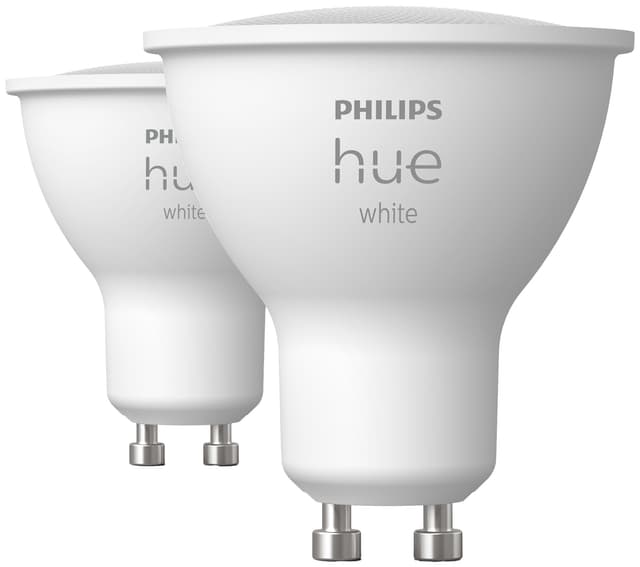 Philips Hue LED-lyspære GU10 4,2W (2-pakning)