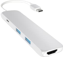Satechi Type-C Slim Multi-port Adapter 4K Sølv
