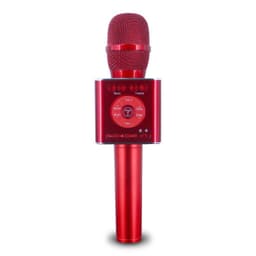 Trådløs Karaoke-mikrofon med Bluetooth-høyttaler 2x5W rød