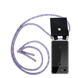 Google PIXEL 3A XL Deksel med Halskjede (lilla)