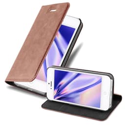 lommebokdeksel iPhone 5 / 5S / SE 2016 case (brun)