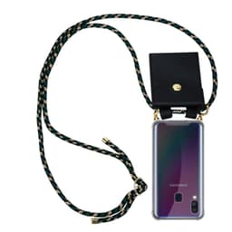 Samsung Galaxy A40 Deksel med Halskjede (brun)