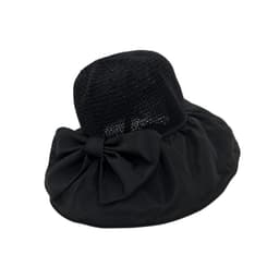 Floppy hatt med bred brem Sort