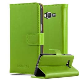 Samsung Galaxy GRAND PRIME lommebokdeksel etui (grønn)