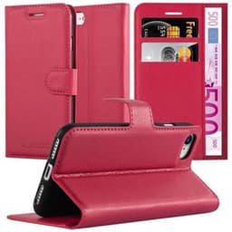 iPhone 7 / 7S / 8 / SE 2020 lommebokdeksel etui (rød)