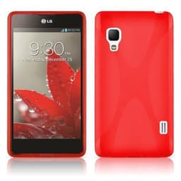 LG L5 II (2. SIM) silikondeksel case (rød)