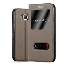 Samsung Galaxy J5 2015 lommebokdeksel cover (brun)