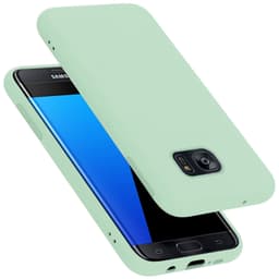 Samsung Galaxy S7 EDGE silikondeksel case (grønn)