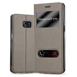 Samsung Galaxy S7 EDGE lommebokdeksel cover (brun)