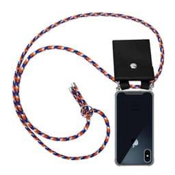 iPhone XS MAX Deksel med Halskjede (blå)