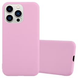 Deksel iPhone 14 PRO MAX Silikon cover (rosa)