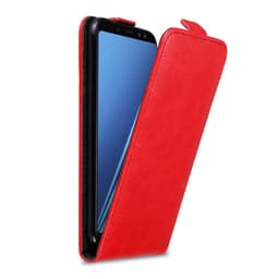Samsung Galaxy A8 2018 deksel flip cover (rød)