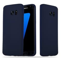 Deksel Samsung Galaxy S7 EDGE Silikon cover (blå)