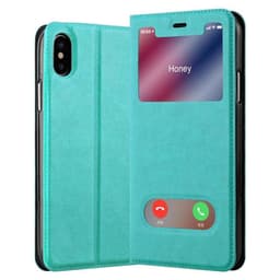 iPhone XS MAX lommebokdeksel cover (turkis)