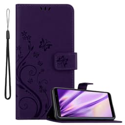 Samsung Galaxy A7 2018 lommebokdeksel Blomster (lilla)