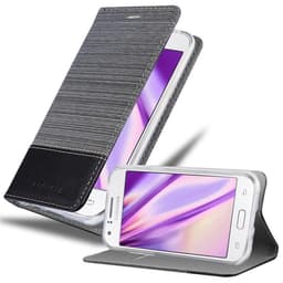 Samsung Galaxy J1 2015 lommebokdeksel etui (grå)