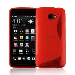 HTC BUTTERFLY S silikondeksel case (rød)