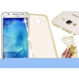 Samsung Galaxy J5 2015 Deksel Glitter Case (gold)