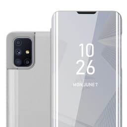 Samsung Galaxy M51 lommebokdeksel etui (sølv)