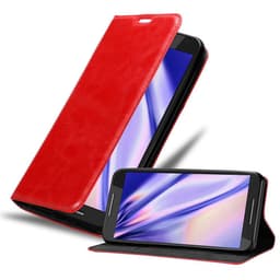 Motorola MOTO X2 lommebokdeksel case (rød)