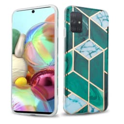 Samsung Galaxy A71 5G lommebokdeksel etui (grønn)