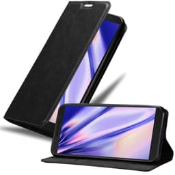Alcatel 3L 2019 lommebokdeksel case (svart)
