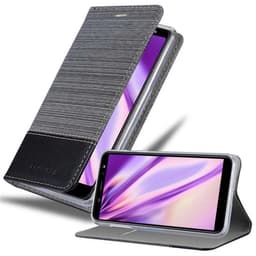Samsung Galaxy A6 PLUS 2018 lommebokdeksel etui (grå)