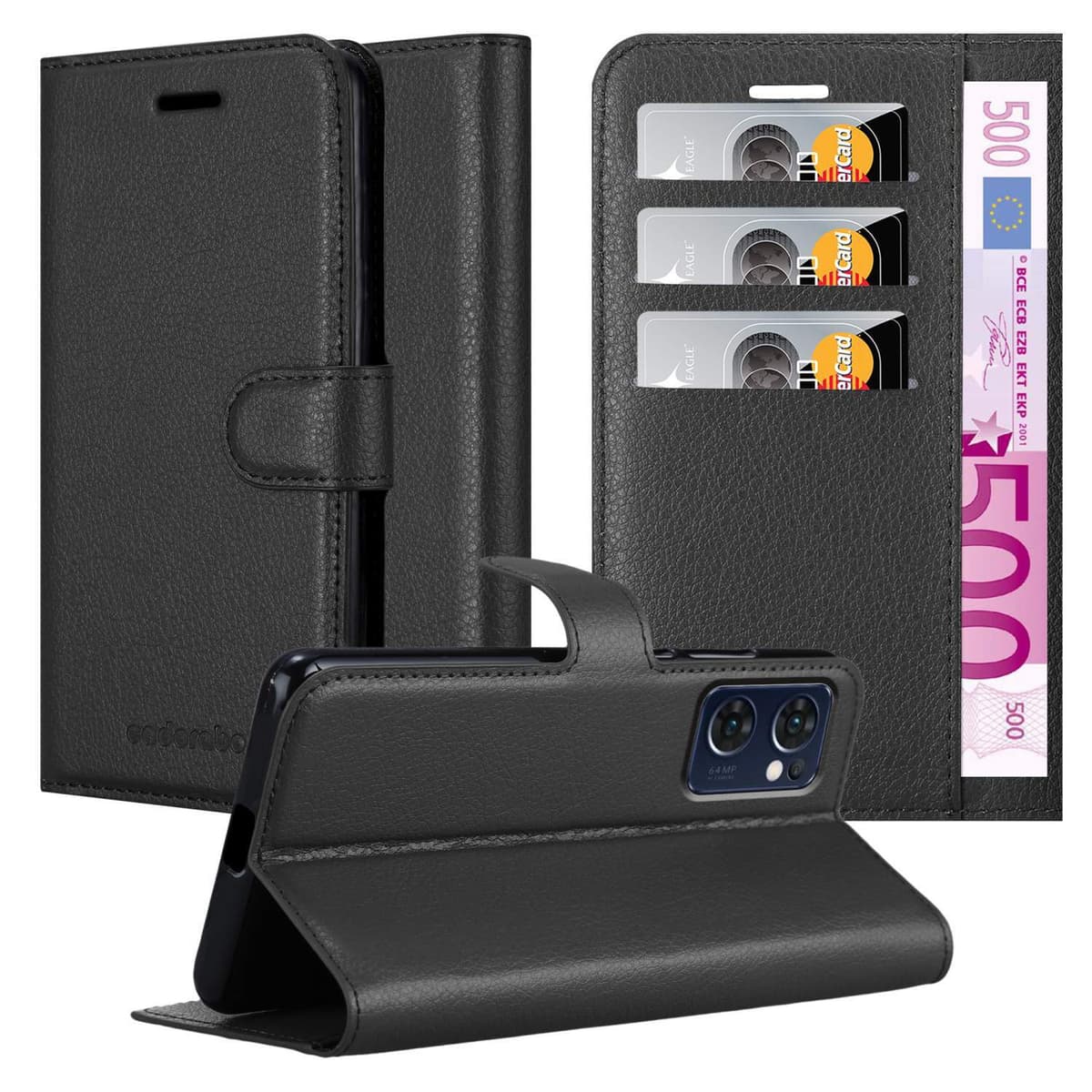 Funda Tipo Billetera Para OPPO Reno 7 5G / Find X5 Lite – Con Soporte, Ranuras Para Tarjetas Y Correa | Color Rosa, Cierre Magnético
