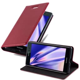 Huawei ASCEND P7 lommebokdeksel case (rød)