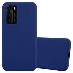 Deksel Huawei P40 Silikon cover (blå)