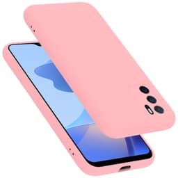Oppo A16s / A54s silikondeksel case (rosa)