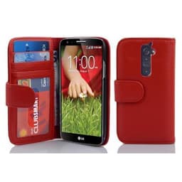 LG G2 lommebokdeksel case (rød)