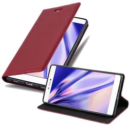 Huawei P8 lommebokdeksel case (rød)