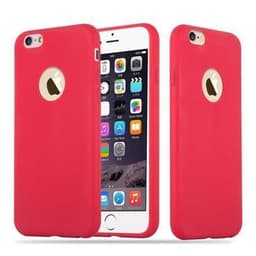 Deksel iPhone 6 / 6S Silikon cover (rød)