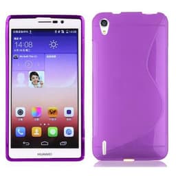 Huawei ASCEND P7 silikondeksel case (lilla)