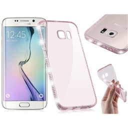 Samsung Galaxy S6 EDGE Deksel Glitter Case (rosa)