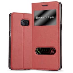 Samsung Galaxy S7 EDGE lommebokdeksel cover (rød)