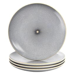 4x Porselenstallerken Tallerken Serveringsfat 20,5cm