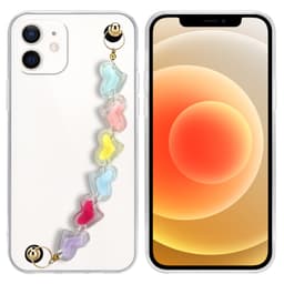 iPhone 12 Deksel med kjede (gjennomsiktig)