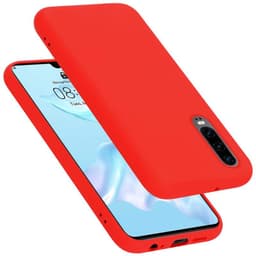 Huawei P30 silikondeksel case (rød)