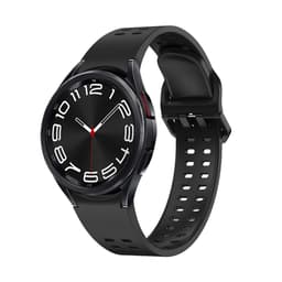 Universell silikon klokkerem med dobbel spenne kompatibel med Samsung Galaxy Watch Sort