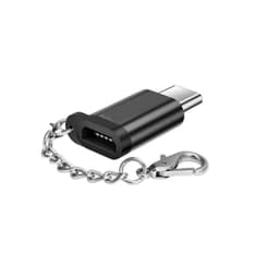 Micro USB til USB-C adapter - svart
