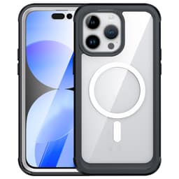 Beskyttelsesveske med magnetisk adsorpsjon, anti-sjokk, anti-slitasje, anti-fall iPhone 15 Plus