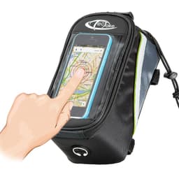 Mobilholder sykkel - 20,5 x 10 x 10,5 cm,svart/grå/grønn